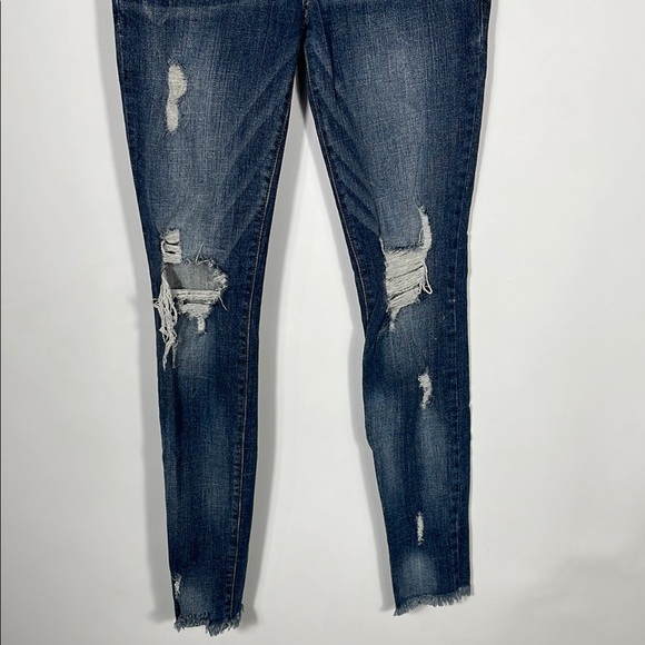 Harper Distressed Blue Jeans - Picture 3 of 8
